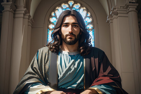 Jesus Christ illustration print