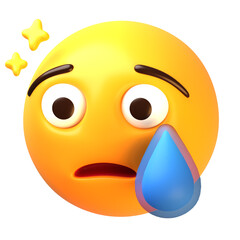 Crying Face 3D Emoji Illustrations Pack