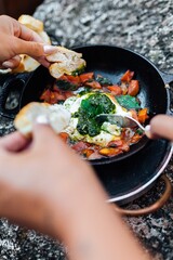 Burrata with tomatoes and pesto