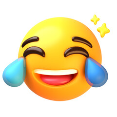 Laughing face with tears 3D Emoji Illustrations Pack