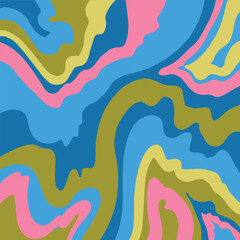 Modern natural wall art vector background. Earth tone background drawing with wavy abstract shapes. Design for wall framed prints, canvas prints, poster, home decor, cover, wallpaper.