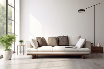 Fototapeta premium Luxury living room interior composition.