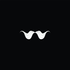 Mustache icon. Simple style beer company big sale poster background symbol. Beer brand logo design element. Mustache t-shirt printing. Vector for sticker.