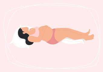 A woman
Lying On Your Back During Pregnancy