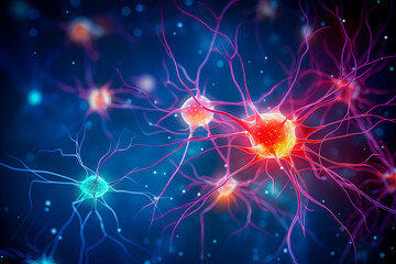 Neuron Cells building a neural network	
