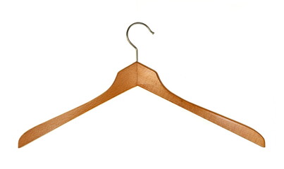 Hanger isolated on white background.