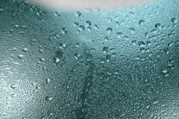 drops on glass , window condensation  background. 