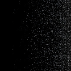 Appealing matrix background in blue colors. Grid of random Tibetan symbols. Beautiful square vector illustration.