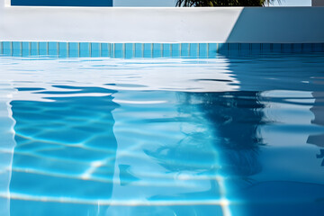 Fototapeta na wymiar pool water surface 