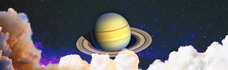 Fototapeta premium Planet earth and star over milky way background,Blue planet for wallpaper. Green planet or Globe on galaxy. Elements of this image furnished by NASA