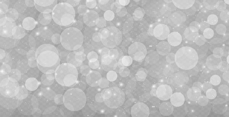 Dust sparks and stars shine with a special light. Christmas light effect. Glittering particles of magic dust.Vector sparkles on a transparent background.