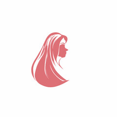 Vector Logo Template: Elegance of Women's Hijab Beauty