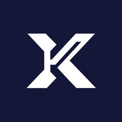 Unique Minimalistic K Letter Logo Design: Versatile Emblem Concept with Elegance. Ideal for Premium Business, Finance, and Corporate Identity. Vector Symbol in Graphic Alphabet.