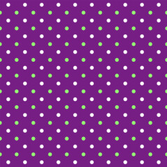 Vector colorful polka dots pattern With Purple Background