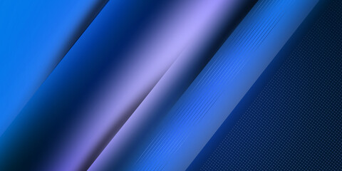 Abstract dark blue shape with different shades	