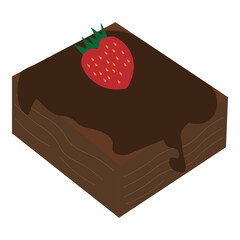 brownies cake  icon element