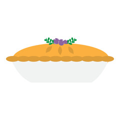 Bake of pie Illustration decorative element