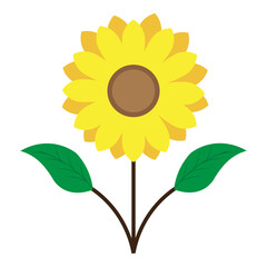 Sunflower Thanksgiving Illustration  element