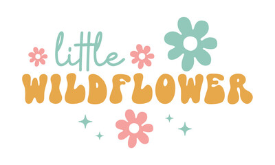 little wildflower Retro SVG.