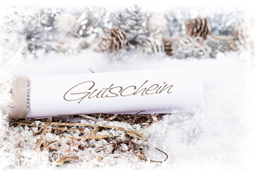 Weihnachten - Gutschein 