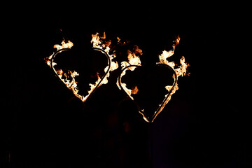 burning hearts, brennende herzen