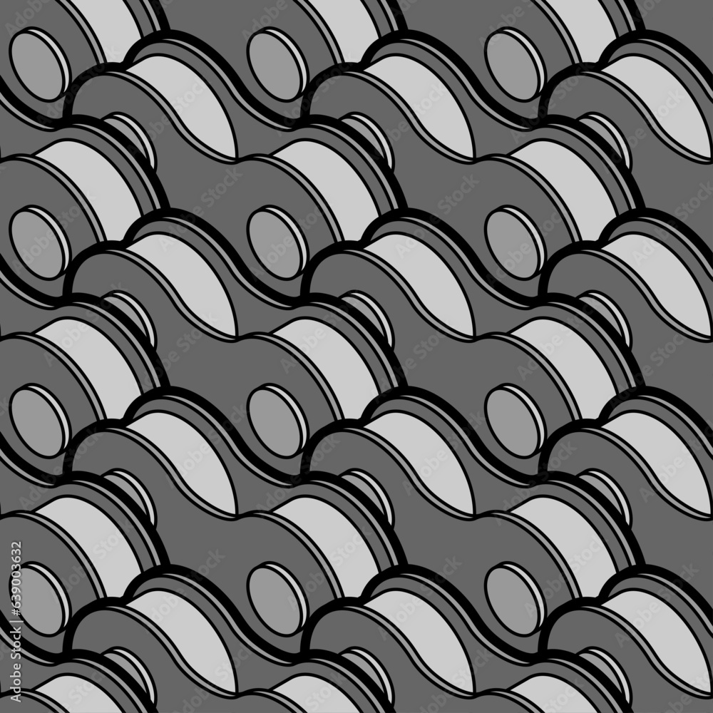 Poster bicycle chain pattern seamless. vector background