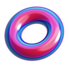 abstract torus 3d illustration
