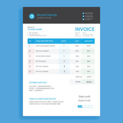 professional invoice template design