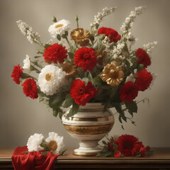 Obraz premium Bouquet of flowers. Generative AI.