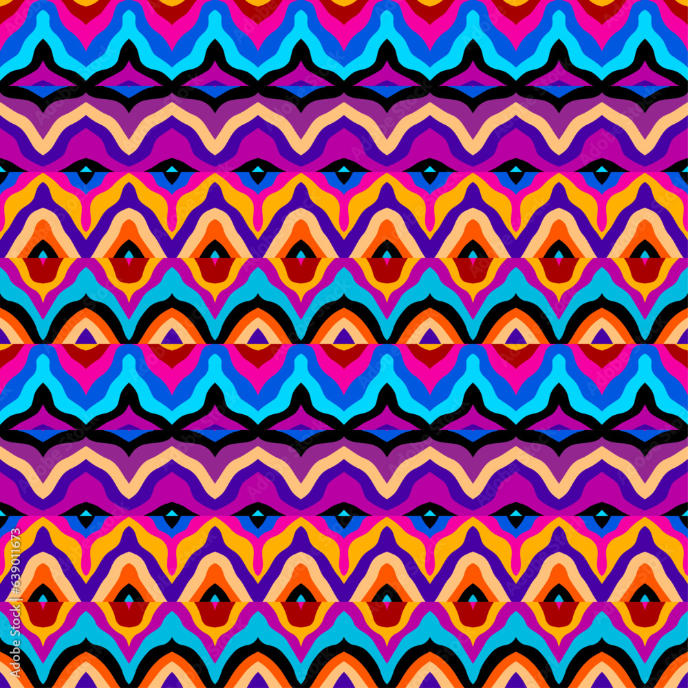 Aufkleber Abstract seamless geometric pattern. Geometric vector image. Symmetric pattern