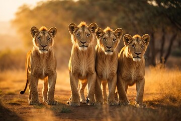 group of lions