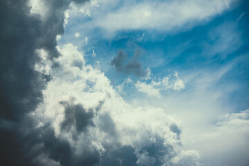 blue sky with clouds