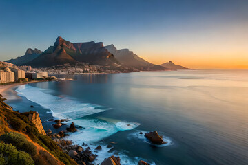 Fantastic sunset coast with beautiful colors and great light.