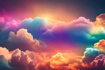sky and clouds, multi colors