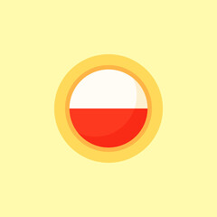 Poland, Thuringia, Tyrol or Upper Austria - Circular Flag