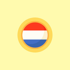 Netherlands or Heilbronn - Circular Flag