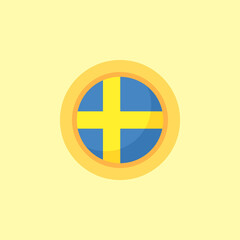 Sweden - Circular Flag