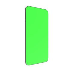 smartphone with green screen isolated apps mockup	
