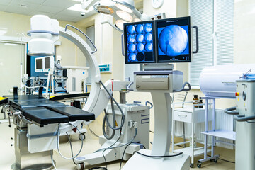 New technologies professional hospital equipment. Modern medical monitoring system.