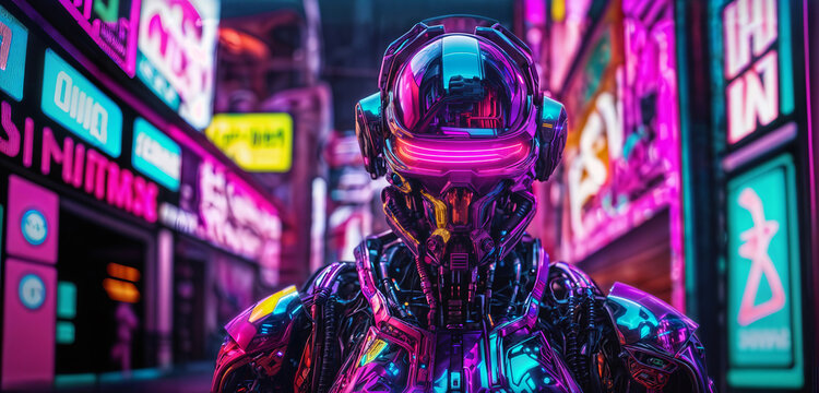 Techno Synthesis: Exploring Cyberpunk Cyborg and Vaporwave Realities.