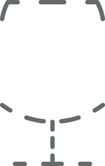 wine glass icon vector illustration isolated