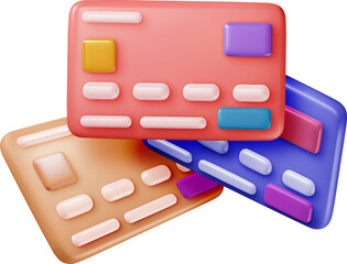 3D Bank Card Set