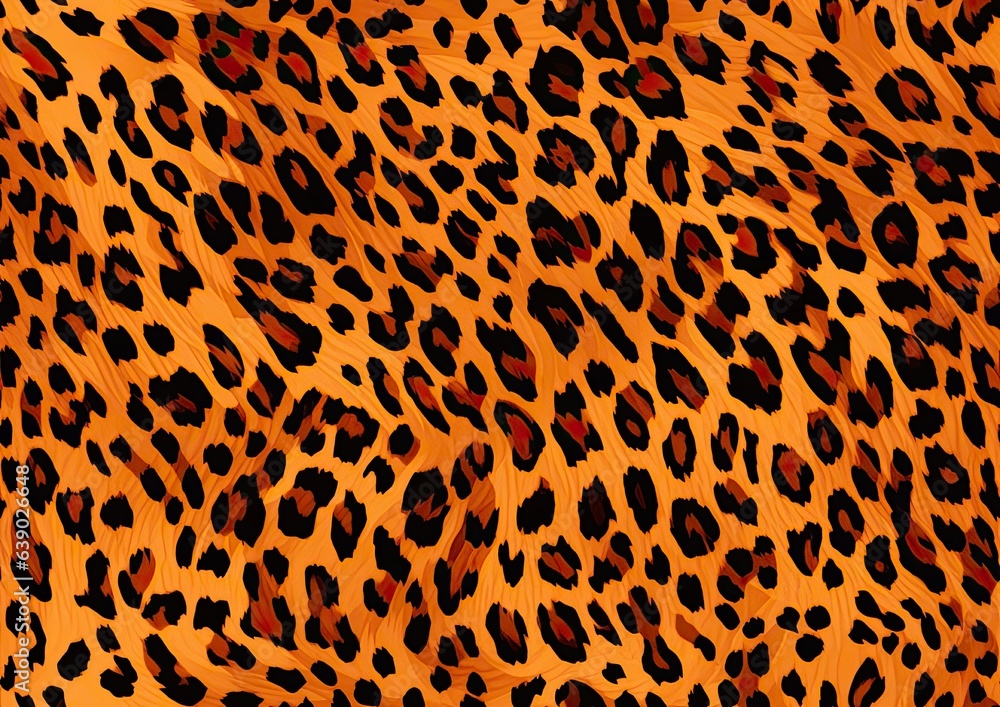 Poster leopard print picture, leopard print image, cloth pattern texture. seamless pattern. seamless wallpa