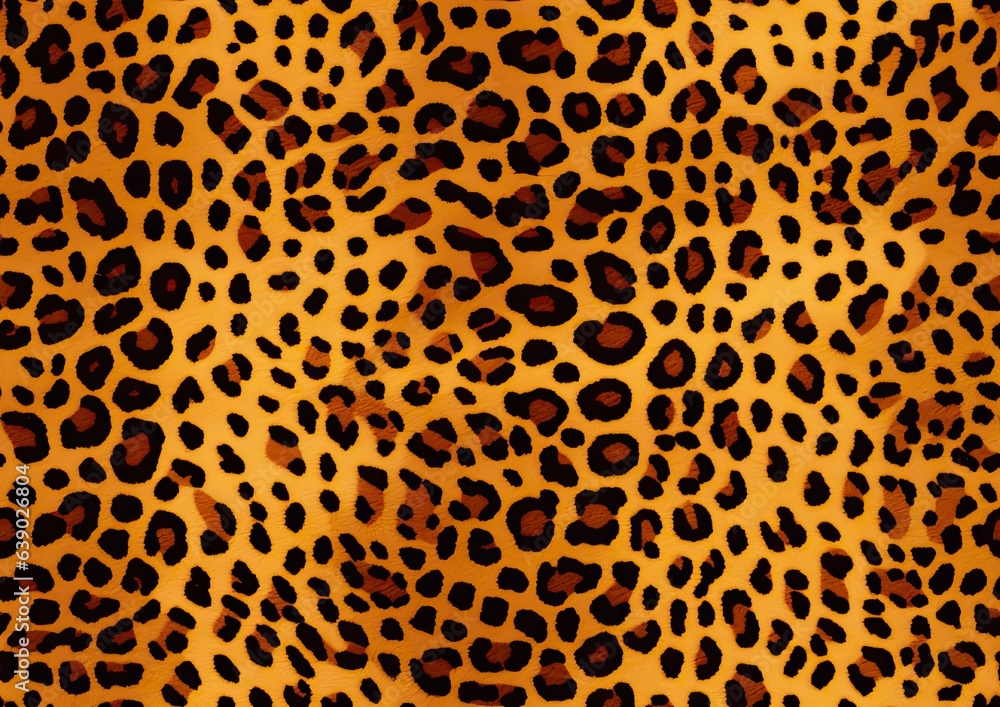 Poster leopard print picture, leopard print image, cloth pattern texture. seamless pattern. seamless wallpa