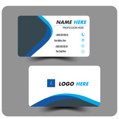 	
Double sided and modern pattern background simple business card design. Creative and clean professional business card template