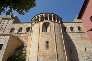 Fototapeta na wymiar apse of the Cathedral of Santa Maria, La Seu dâ€™Urgell, LLeida province, Catalonia, Spain