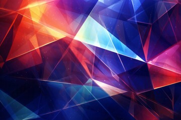 Photo of colorful abstract background with geometric shapes
