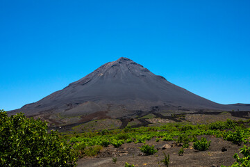 Volcano on The island Fogo, Cape Verde