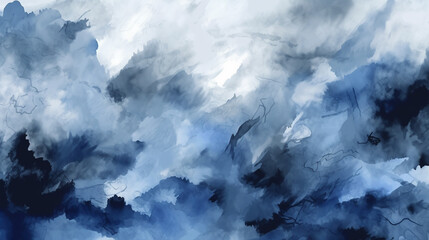 blue sky and clouds, painting background