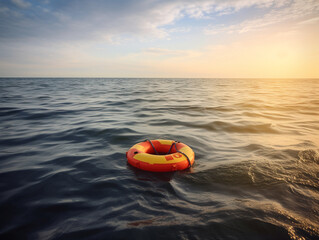 Obraz premium life buoy on the sea